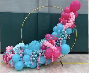 Hot Pink & Teal Balloon Backdrop
