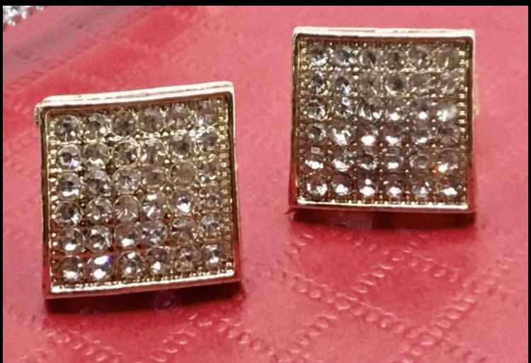 Gold Filled Unisex Diamonds Earrings