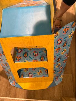 Paw patrol kids, cardboard slide