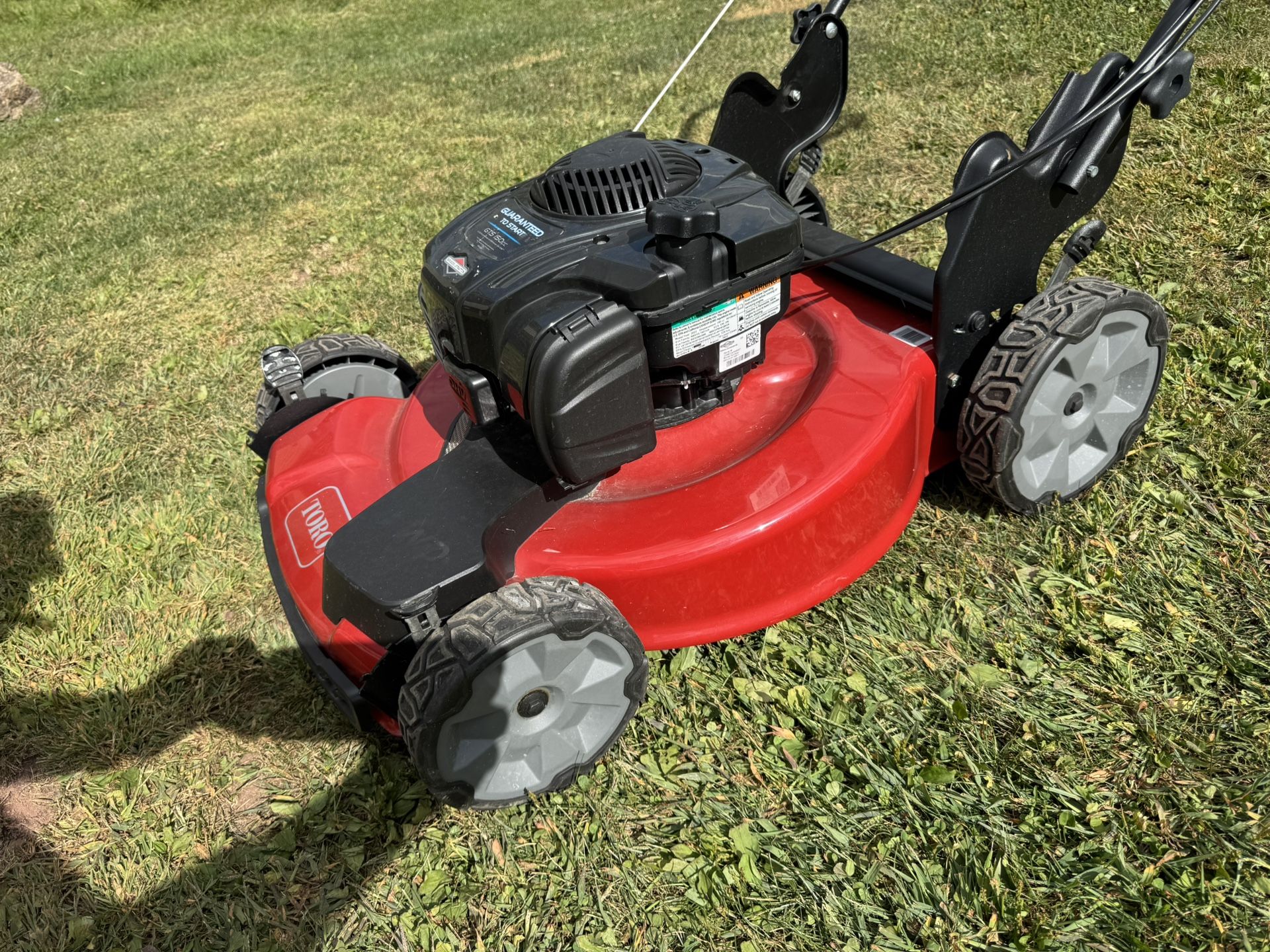 Brand New Toro Self Propelled Mower 150cc w/22” Cutting Width. No Bag. Must Pickup