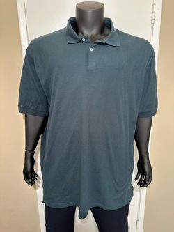 Winston Men's Dark Teal Short Sleeve Polo Shirt Size 5XLT
