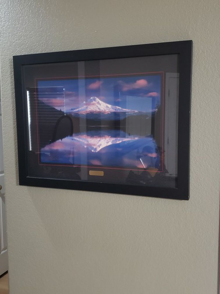 Mt Hood Photo Framed