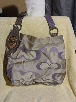COACH PENELOPE SATEEN OPTIC SHOULDER BAG