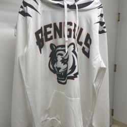 Cincinnati Bengals White Hoodies Size Small up to 3xl