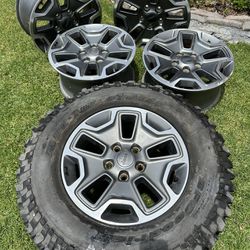 Jeep Wheels And A Spare 
