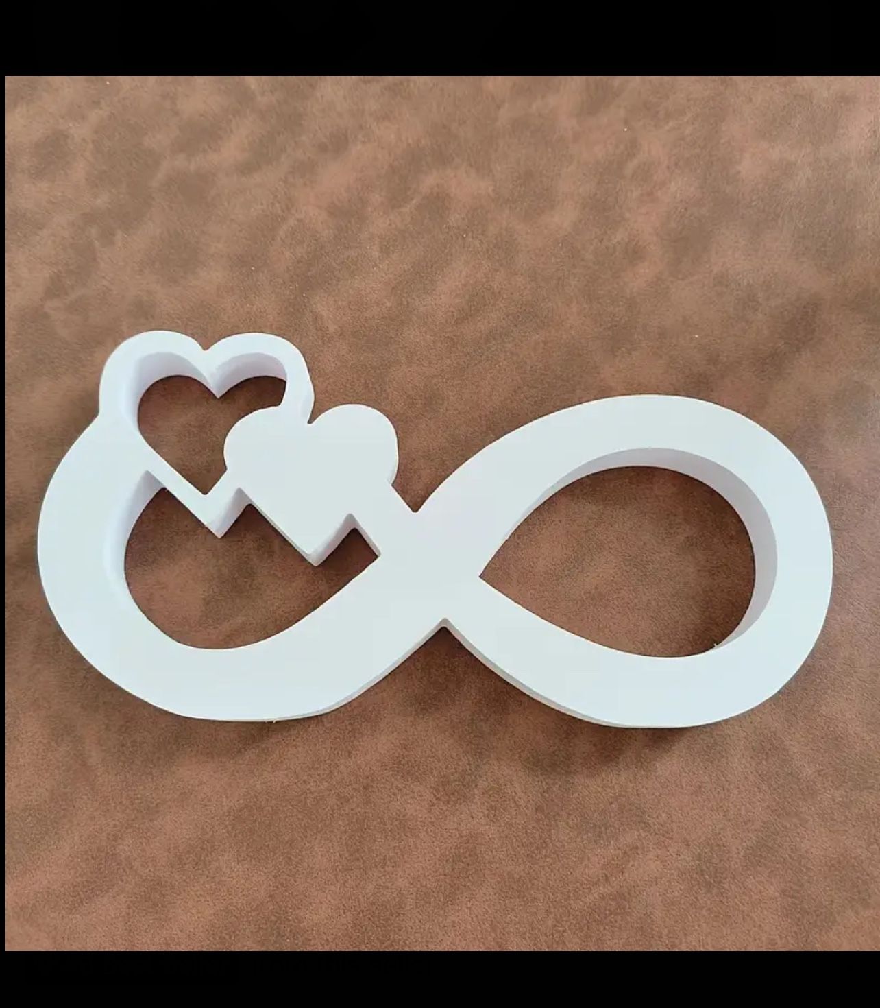 Art Deco Infinity Symbol Heart Desktop Decoration - Wood Multipurpose Wedding Theme Plaques and Signs Room Decor 1pc Elegant Vintage Sign, Abstract A