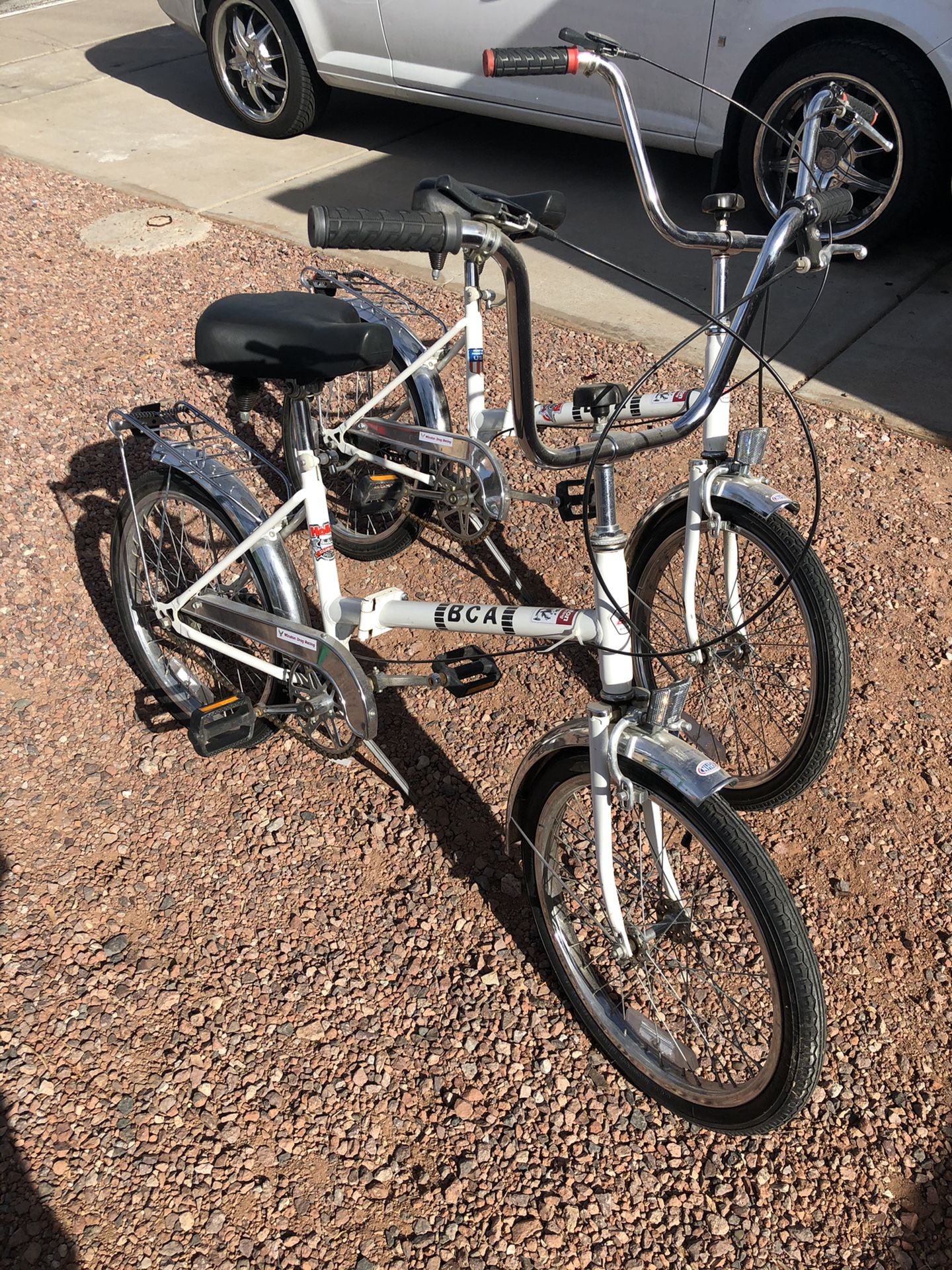 Pair 3 speed 20” Folding Bikes