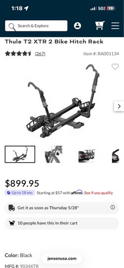 Thule bike rack T2 pro
