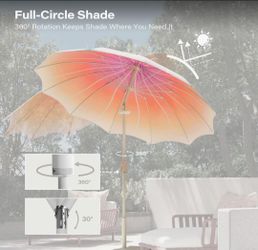 9ft Ombre Pagoda Umbrella