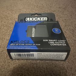 Kicker 46KISLOC2 Speaker Wire-to-RCA Line-Out Converter w/LOC+12v Turn on Lead