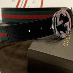 Black Green Red Gucci Web Belt 
