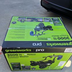Green Works PRO high Pressure Washer (3000psi)