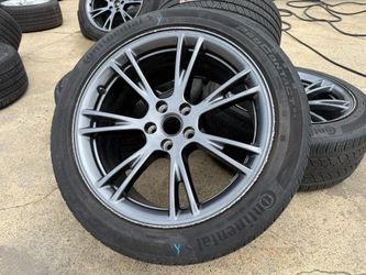 FREE DELIVER OEM 2025 Tesla Model Y Wheel Gemini Charcoal Rim CONTINENTAL TIRE 50% 255/45r19