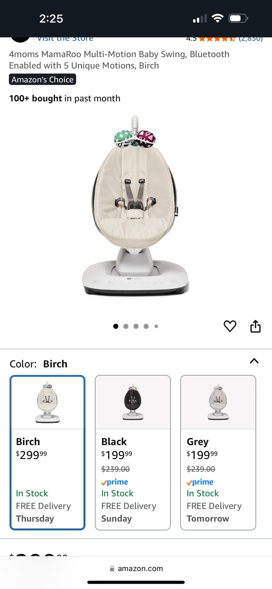 Baby 4moms Swing