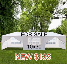 10x30 canopy tent with side walls