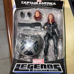 MARVEL LEGENDS BLACK WIDOW FIGURE CAPTAIN AMERICA WINTER SOLDIER SCARLET