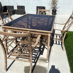 Nice Sturdy Table And Chairs Comes With Cushions 