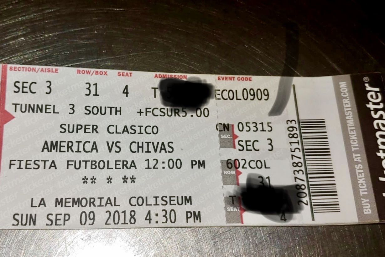 Chivas vs America 3 tickets available 90 each