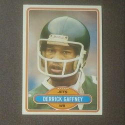 1980 Topps Derrick Gaffney New York Jets N.Y. #117 Wide Receiver Football Card Vintage Collectible Sports NFL