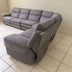 Electric Reclinable Sectional Sofa  