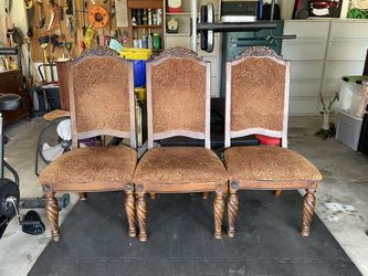 Carved Wood Dining Chairs