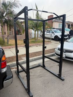 Power Rack Squat Cage with Pull-Up Bar