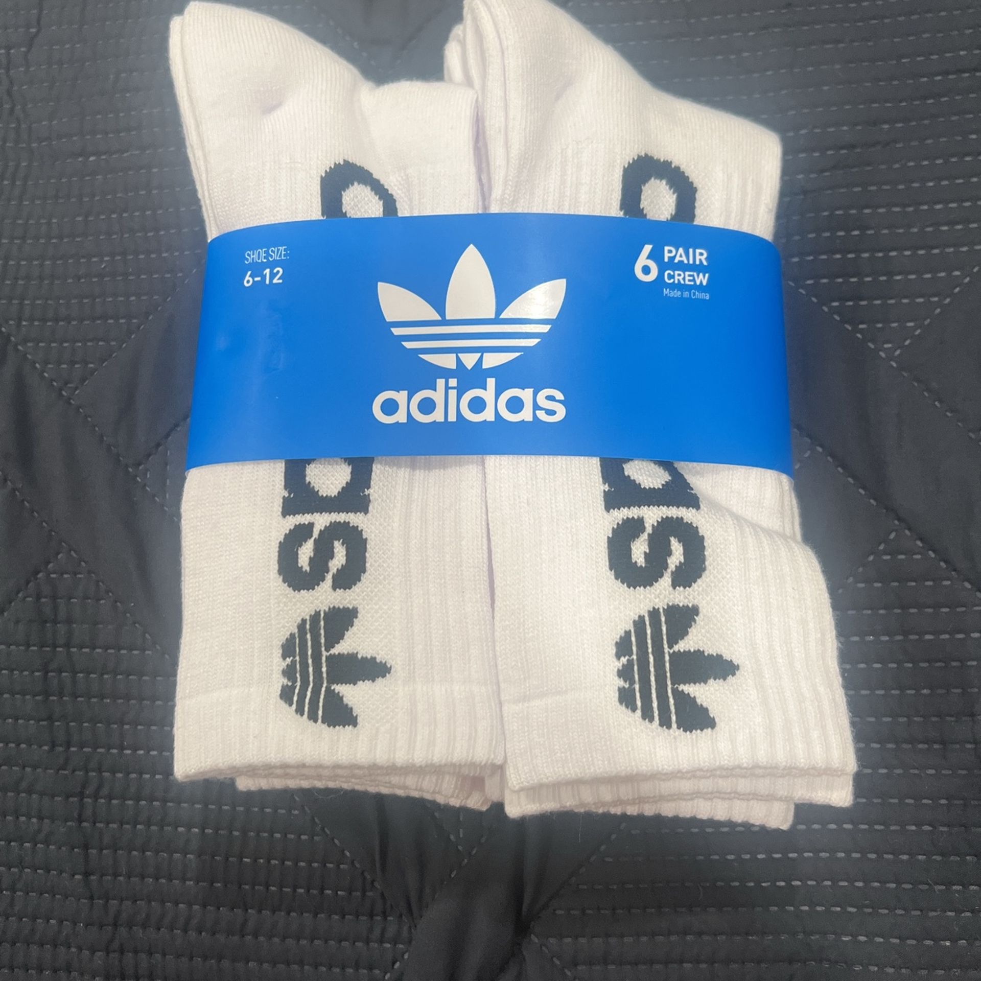 White Adidas Socks