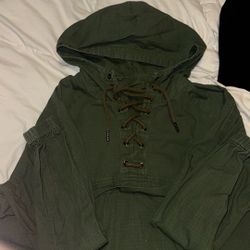 GREEN MILITARY STYLE JACKET 