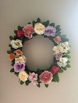 Brand New - Garden Wreath for Spring and Summer - Handmade