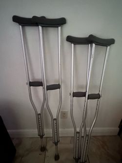 Crutches - two pair