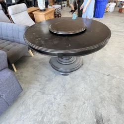 5' Round Wood Dining Table