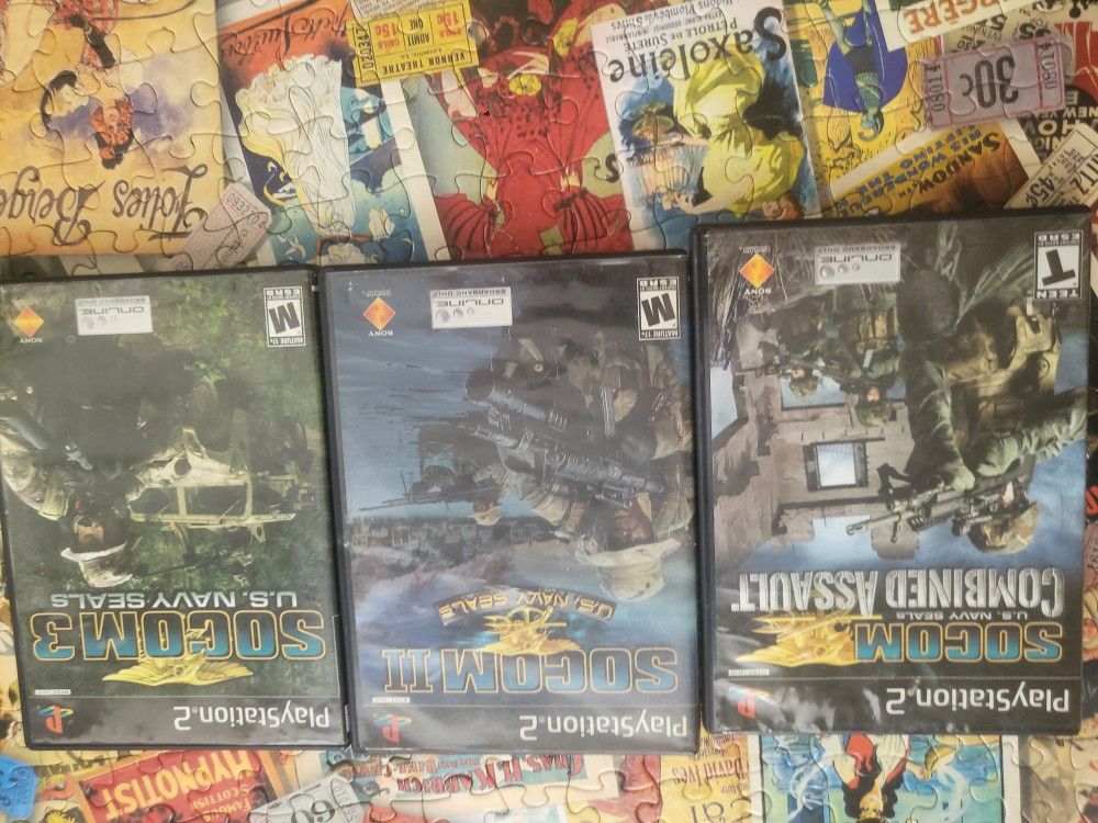 Socom 1 2 & 3 For PS2