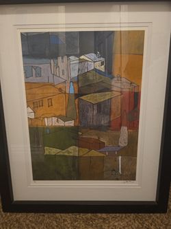  Rare lithograph by John Ross Palmer, an American artist and founder of the Escapism art movement. Palmer was named Artist of the Year 