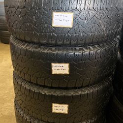 🛞SET OF 4 USED TIRES🛞 235/65/16 GOODYEAR •INSTALL/BALANCE INC•