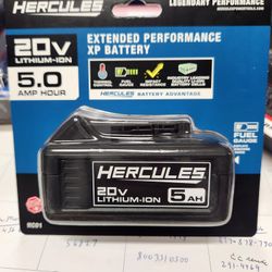 Hercules 20v 5amp Extended Performance Battery
