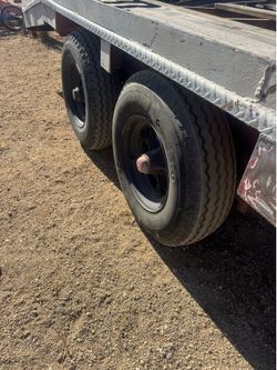 8x18 heavy duty equipment trailer with title in hand