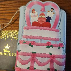 Loungefly Disney The Little Mermaid Wedding Cake Zip Around Wallet
