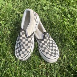 Toddler Checkered VAN Shoes Size 12 
