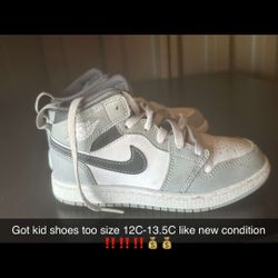 Kids Jordan 1 and Nike shoes 