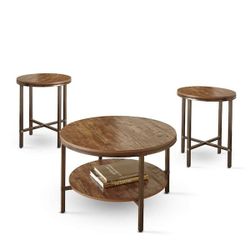 Coffee table set and candle holders/candles