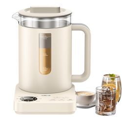 1000W Electric Kettle 1.2L Capacity Health pot, temperature control Glass pot for loose tea steeper, Hand-brew coffee, Fast Water Heating, hot drink m