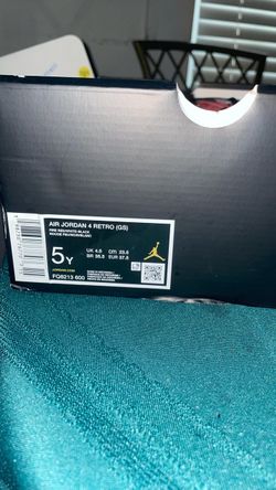 JORDAN 4 RETRO RED/WHITE/BLACK SIZE:5