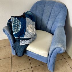 Vintage Jeans Shell Shape Chair Sofa