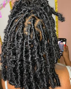Butterfly Locs W jewelry For Sale
