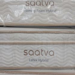 Saatva Latex Hybrid Pillow Top Mattress Sale California King 