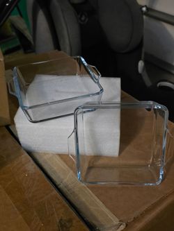 Clear Glass Baking Dishes Set of 2