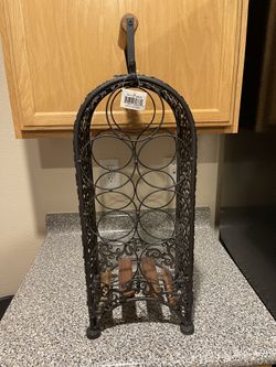 Deco 79 Metal Wine Rack, 23 by 10-Inch