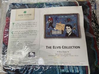 Perfect Gift For That Elvis Fan For The Holidays! Elvis Tapestry Throw  69x52