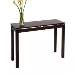 Linea 40 in. Espresso Rectangle Wood Console Table