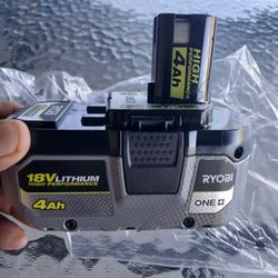 Battery Ryobi 18v 4ah New